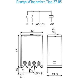 Relais à impulsion Finder 230V AC 1NO, relais électromagnétique miniature à usage général - Product Image 4