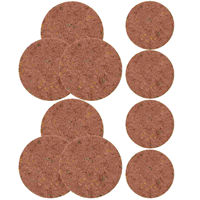 Tapis de nid de pigeon rond de haute qualité de 22 cm, feutre de soie de palmier naturel, accessoire pour boîte de nid de pigeon, fournitures pour oiseaux