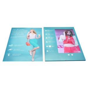 Cartes de vœux Lcd 10 pouces, vente en gros, prix d'usine, carte personnalisée, broche vidéo pour vêtements, publicité - Product Image 2