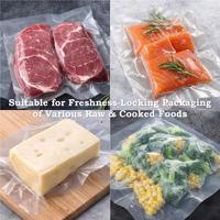 Sacs sous vide de qualité alimentaire, étanches, pour la conservation des aliments frais, compatibles micro-ondes, pour collations, nouilles, viande, aliments pour animaux, gelée - Vente flash