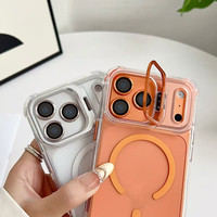 Coque de téléphone transparente de luxe 2026, résistante aux rayures, durable, avec support d'objectif, pour iPhone 17 Series