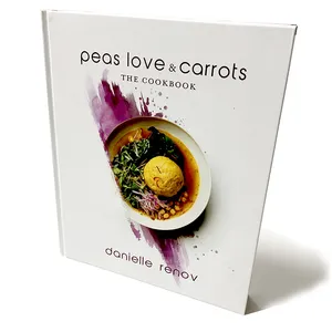 Impression de livre CMJN Journal couleur personnalisé Style de livre de cuisine Carnet à couverture rigide