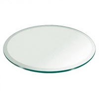 Mesa de Comedor o Café Redonda de Vidrio Templado de 10 mm de Espesor, Diseño Moderno, Segura, con Más de 5 Años de Garantía, Precio Bajo