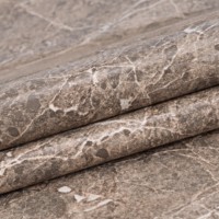 Cuir synthétique effet marbre brillant pour boîtes d'emballage, carnets, tapis de table, coques de téléphone – Tissu similicuir