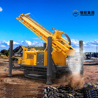 Grande Remise Hengwang 600m Forage Portable sur Chenilles à Prix Avantageux, Machine de Forage de Puits d'Eau pour la Vente