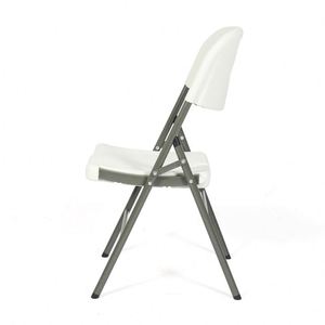 QM Hot Sales Portable White <b>Plastic</b> FoldingChair Lightweight Outdoor <b>Garden</b> Furniture for Parks Iron Metal Type - Product Image 2