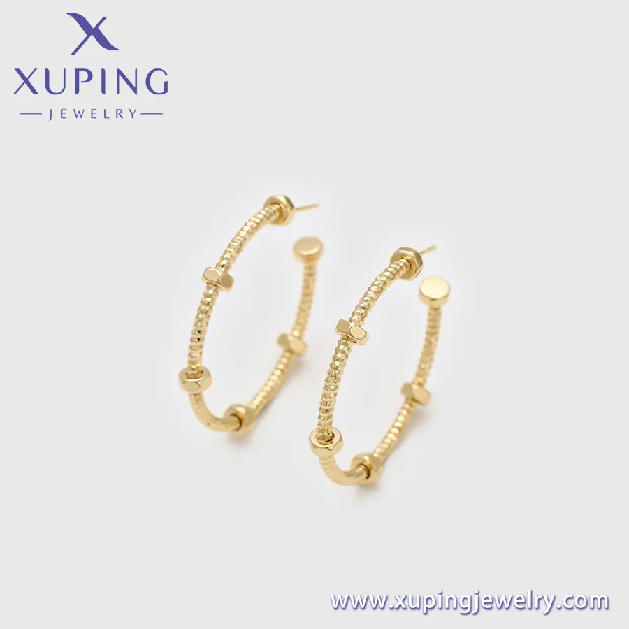 เครื่องประดับ Xuping X000778676แฟชั่นที่ละเอียดอ่อนต่างหูผู้หญิงเครื่องประดับผู้หญิงแบบเรียบง่ายกลิ่นตัวแบบฮาราจู