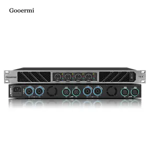 Gooermi T400 Professional 4 Canais Digital Audio Power System 1U Classe D Amplificador Estéreo Para Performance de Palco