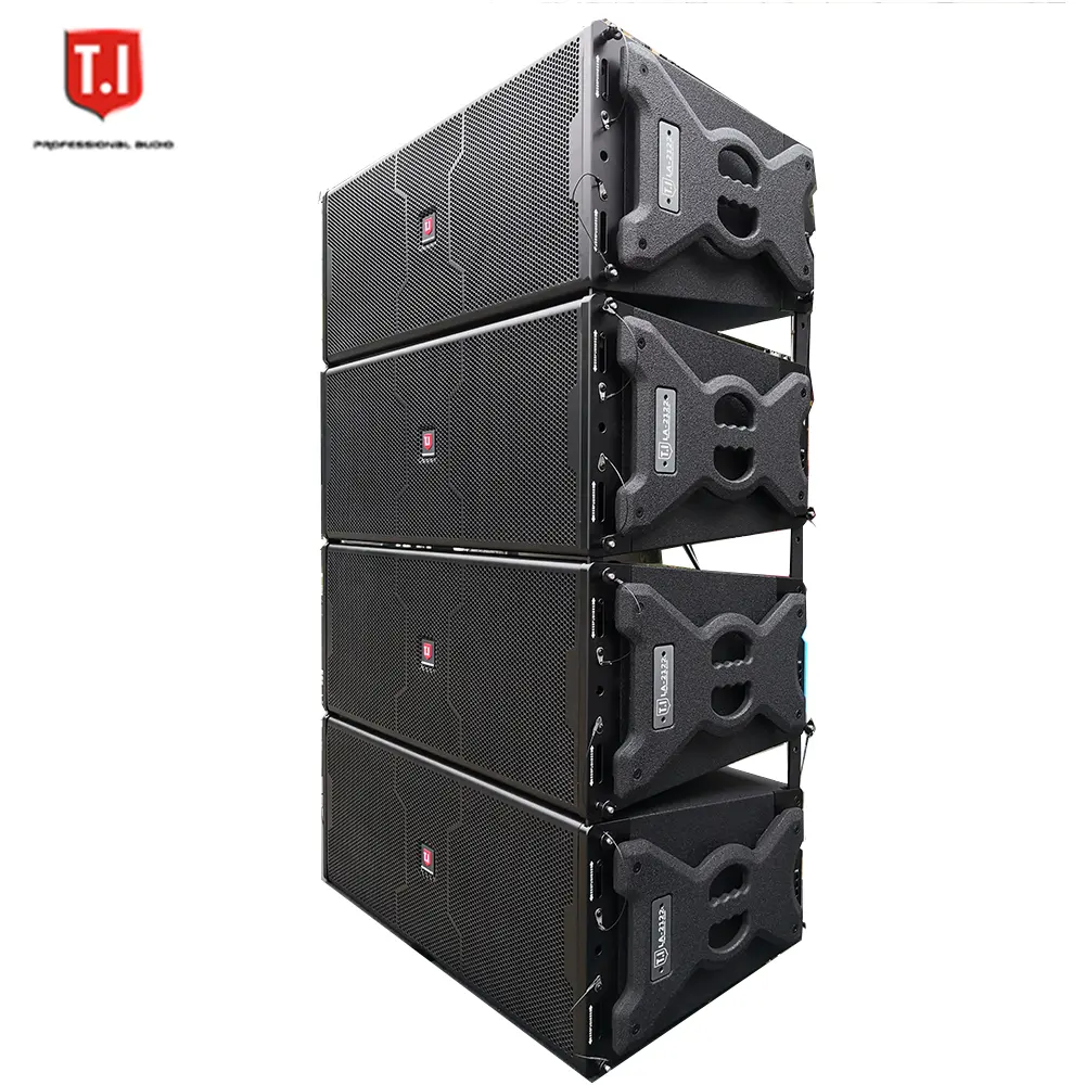 T.I Pro Audio LA-Way نظام صفيف خطي ثنائي الاتجاه عالي الجودة مكبرات صوت صوتية مزدوجة 12 بوصة سلبية