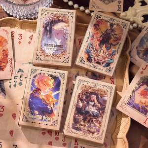 Alta calidad 350gsm Blue Core Paper Vintage Poker Naipes Logotipo personalizable Función de entretenimiento educativo impreso para colección - Product Image 5