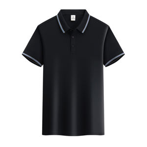 T-shirts personnalisés pour hommes à séchage rapide, couleur unie, polyester et coton, manches courtes, polo de sport d'extérieur, t-shirts décontractés pour femmes, été - Product Image 4
