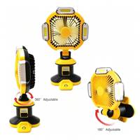 Lampe de travail portable LED COB 1500LM 20W IPX4 rechargeable avec aimant et crochet pour réparation automobile d'urgence et garage