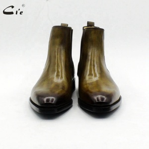 <span class=keywords><strong>Botas</strong></span> <span class=keywords><strong>Chelsea</strong></span> de Tobillo Cie A217 de Cuero de Becerro de Grano Completo Hechas a Mano para Hombre Otoño/Invierno - Product Image 3