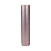 Flacon pulvérisateur de parfum de voyage rond en aluminium tendance de 5 ml, réutilisable, à visser, pour les soins de la peau