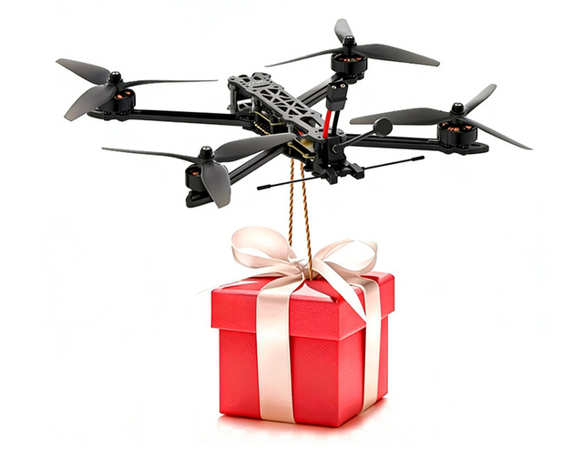 7 to 10 Inch Long Range FPV Drone 3kg Payload Carbon Fiber Frame F405 Flight Controller 60A ESC ELRS 5.8GHz 2.5W VTX 30-Minute