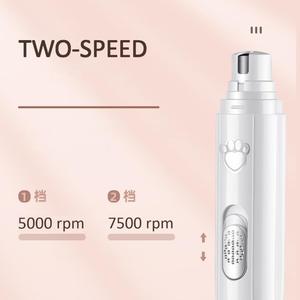 Professional Cordless Electric Rechargeable Pet Nail Grinder Nail Clipper Cutter With Led Light Soft Quiet For Dogs <b>Cats</b> - Product Image 4