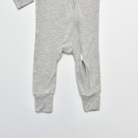 Combinaison bébé en fibre de bambou respirante et écologique, fermeture éclair YKK, manches longues, imprimé animal, unisexe, vêtements de nuit pour bébé pour l'automne