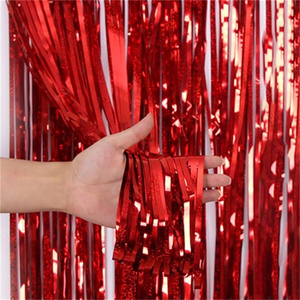 Backdrop Rain <strong>Tinsel</strong> 1*2M Curtain Foil <strong>Tinsel</strong> Party Curtains Decoration Metallic Fringe Curtains for Party Supplies Wedding - Product Image 3