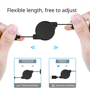 Câble de charge rétractable USB vers Type-C, cordon de données multifonction extensible, universel pour les appareils mobiles Android et à 8 broches - Product Image 2