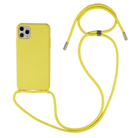 Étui antichoc de luxe en silicone souple mat avec cordon bandoulière couleur bonbon pour S25/S26 Ultra/S22 Plus/S21/S20