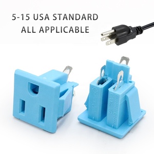 USA JPN loại công nghiệp cắm với 125V <span class=keywords><strong>15A</strong></span> Ổ cắm điện Bảng điều chỉnh núi AC Outlet PVC 3 pin tầng ổ cắm đuôi chế biến - Product Image 3