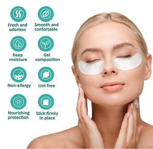 OEM propre marque logo russe volume cils extension plateaux boîtes non pelucheux patchs pour les yeux non tissé gel coussinets pour les yeux - Product Image 2