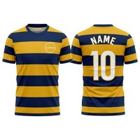 Uniformes de Fútbol Modernos con Diseño Gráfico a Rayas, Kits de Fútbol Sublimados con Logotipo Personalizado para Propietarios de Marcas, Ropa Deportiva Transpirable