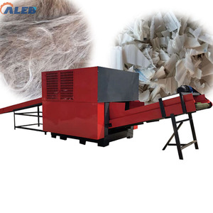 Macchina per il riciclo di scarti tessili in filato di cotone, trituratore di tessuti di scarto con motore a cuscinetti per fibre non tessute a dimensione regolabile - Product Image 1