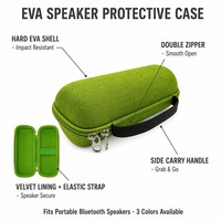 Estuche Rígido Impermeable de EVA para Altavoz Inalámbrico, Caja de Almacenamiento Portátil con Cierre, Organizador de Viaje Pequeño, Suministro Directo de Fábrica