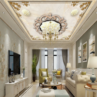 Revêtements muraux 3D de luxe pour l'intérieur, décoration de plafond, papier peint pour la maison, vente chaude 2022