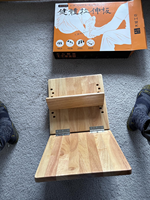 Planche inclinée en bois, étireur de mollets réglable, artisanat en bois avec poignée latérale supplémentaire, design peint, portable, couverture complète
