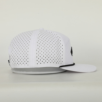 Casquette de baseball 7 panneaux de haute qualité avec patch brodé et trous découpés au laser, cordon imperméable, Gorras personnalisées en gros