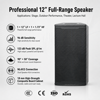 Système de sonorisation professionnel à ligne de baffles passifs à large bande de 12 pouces, 400W-800W, en néodyme, pour scène, club, hôtel et auditorium