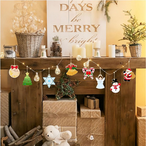 Decorazioni Natalizie Artigianali: Campanelle, Angeli, Omino <span class=keywords><strong>di</strong></span> Pan <span class=keywords><strong>di</strong></span> Zenzero, Fiocchi <span class=keywords><strong>di</strong></span> <span class=keywords><strong>Neve</strong></span> e Pupazzi <span class=keywords><strong>di</strong></span> <span class=keywords><strong>Neve</strong></span> in Legno Fai-da-Te - Product Image 1