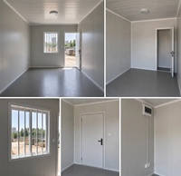 Maison modulaire à toit en pente, maison préfabriquée, maisons conteneurs, maisons préfabriquées de luxe en kit, design grain de bois pour jardin
