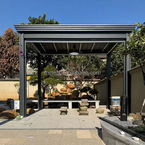 Ensemble d'arches extérieures en aluminium <span class=keywords><strong>pas</strong></span> <span class=keywords><strong>cher</strong></span> 3X3 Alluminio Bioclimatico <span class=keywords><strong>4X3</strong></span> <span class=keywords><strong>Pergola</strong></span> motorisée - Product Image 6