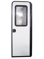 Porte d'entrée personnalisée pour camping-car, caravane, remorque à roulettes, motorhome, caravane blanche 1800x620mm en alliage d'aluminium moderne