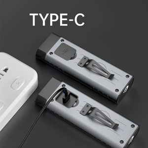 Cảnh Báo Màu Đỏ Ngoài Trời Khẩn Cấp Cắm Trại Cá Có Thể Sạc Lại Không Thấm Nước LED Đèn Pin Với Clip Xách Tay Mini Nhôm Flash Torch - Product Image 3