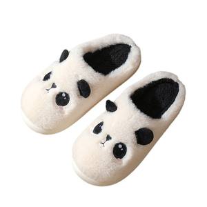 รองเท้าแตะคู่รักนักเรียนลายการ์ตูนขนปุยสำหรับใช้ในบ้าน พื้นหนา สไตล์ฤดูหนาว - Product Image 1