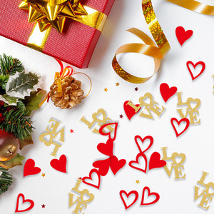 100pcs Valentine của ngày Confetti trang trí đám cưới Sequins kỷ niệm trang trí giấy - Product Image 1