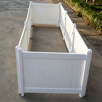 Clôture de jardin classique en PVC blanc Fentech - Sécurité domestique, intimité, clôture extérieure rétractable