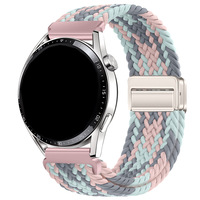 Dernier bracelet de montre connectée en nylon tressé respirant pour Garmin Move Style, avec fermoir magnétique, 18mm 20mm 22mm, bracelet sport tressé Forerunner