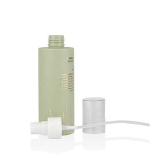 Bouteille de sérum <span class=keywords><strong>tonique</strong></span> pour animaux de compagnie élégante vert mat 200ml emballage de soins de la peau en plastique cosmétique vide avec pulvérisateur blanc en plastique - Product Image 3