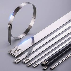 Großhandel Niedriger Preis Hochwertige Edelstahl Kabelbinder Ss Multi Lock Reiß verschluss Metall Ss Kabel Draht Kabelbinder - Product Image 4