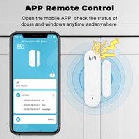 Système d'alarme anti-intrusion intelligent sans fil WiFi pour porte et fenêtre avec capteur sonore et lumineux