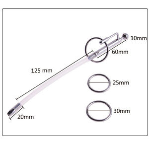 304 in acciaio inox maschio catetere uretrale pene stimolanti giocattoli di castità dispositivo per gli uomini sesso - Product Image 2