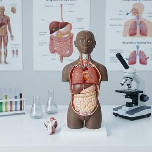 Modèle de tronc humain bisexuel 45CM Science médicale modèle éducatif anatomique de torse humain - Product Image 5