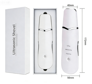 Appareil de beauté 2-en-1 pour le visage : Nettoyant exfoliant et masseur oculaire à lumière rouge, éliminateur de points noirs, dispositif LED vibrant pour les cernes - Product Image 2