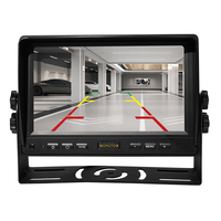 Moniteur de voiture AHD/CVBS à écran partagé de 7 pouces avec DVR intégré, entrées 1080P/720P, enregistrement en boucle, 1024 x 600, moniteur pour véhicules