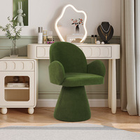 Chaise de maquillage moderne en velours haut de gamme, pivotante et réglable en hauteur, pour la maison, la chambre et le salon – Offre spéciale